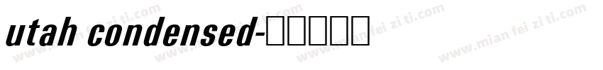 utah condensed字体转换